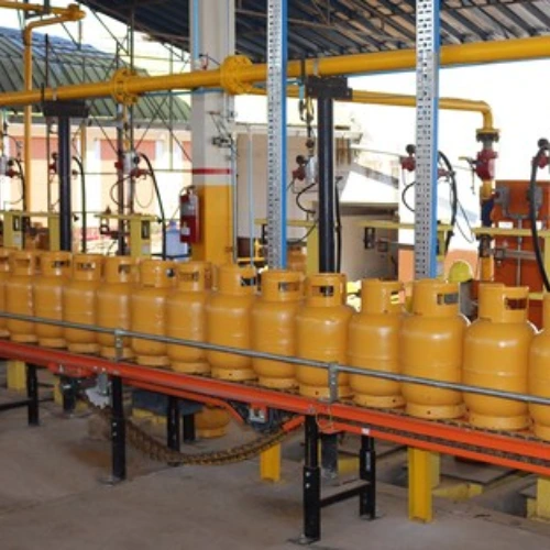 Four Wheel Conveyor for LPG Gas Cylinder